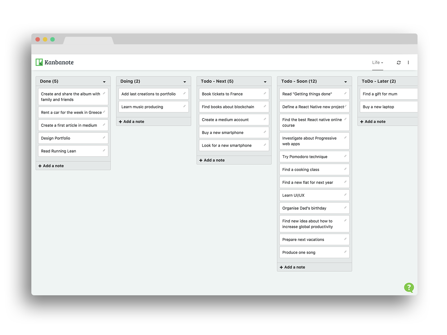Kanbanote  Evernote as a Kanban board For Note Template Evernote